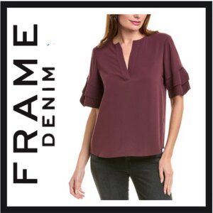 FRAME  Tiered Ruffle Blouse